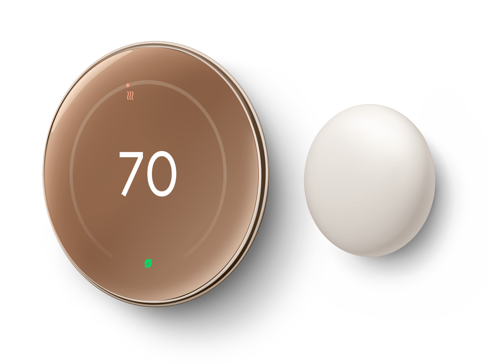 Nest Learning Thermostat mounted on a wall